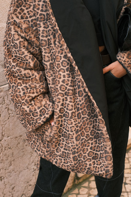 Leo double-sided fur coat