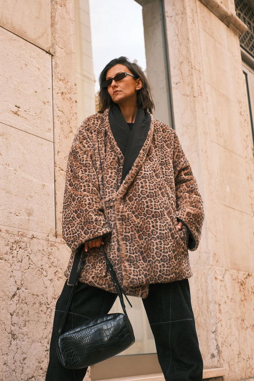 Leo double-sided fur coat