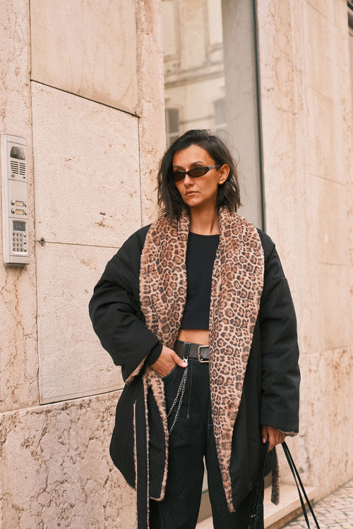 Leo double-sided fur coat