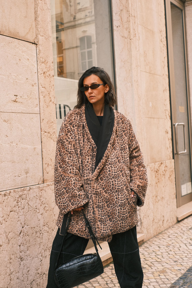 Leo double-sided fur coat