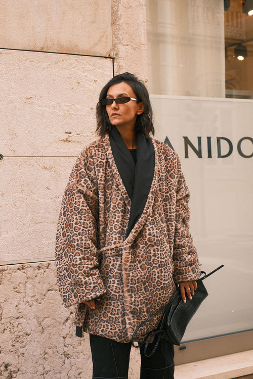 Leo double-sided fur coat