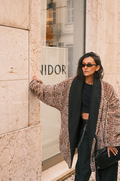 Leo double-sided fur coat