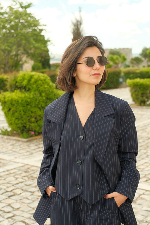 Striped vest