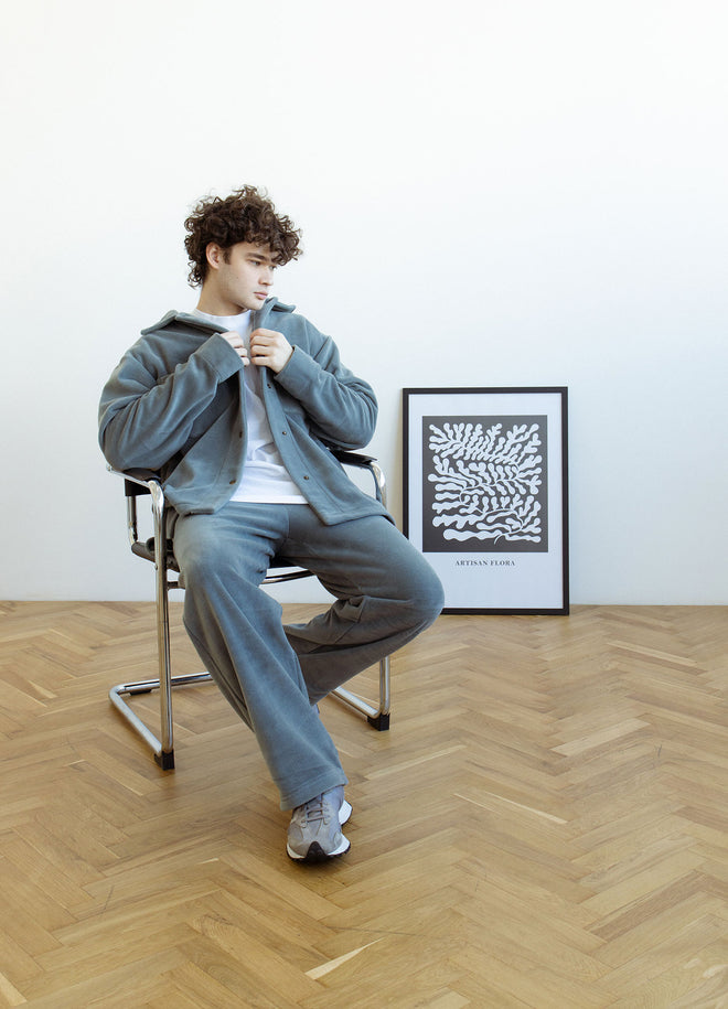 Grey fleece pants