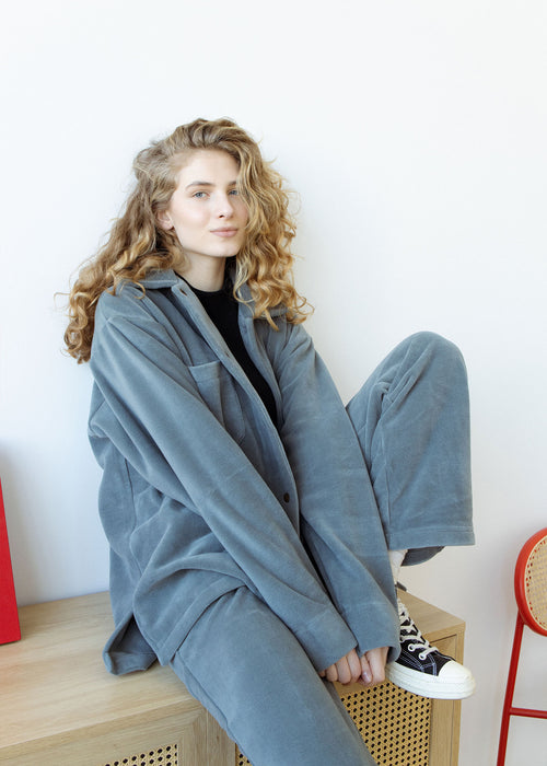 Grey fleece pants