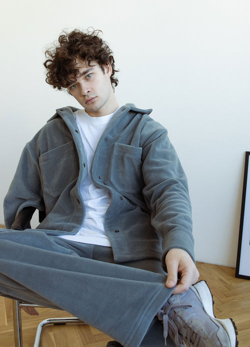Grey fleece pants