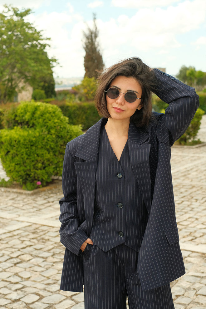 Striped blazer