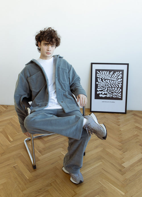 Grey fleece pants