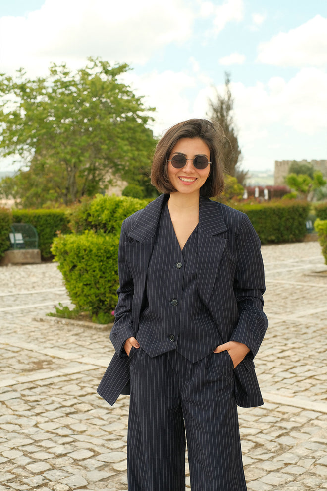 Striped blazer
