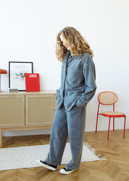 Grey fleece pants