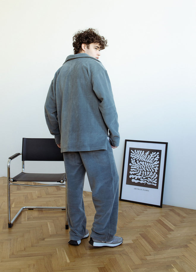 Grey fleece pants