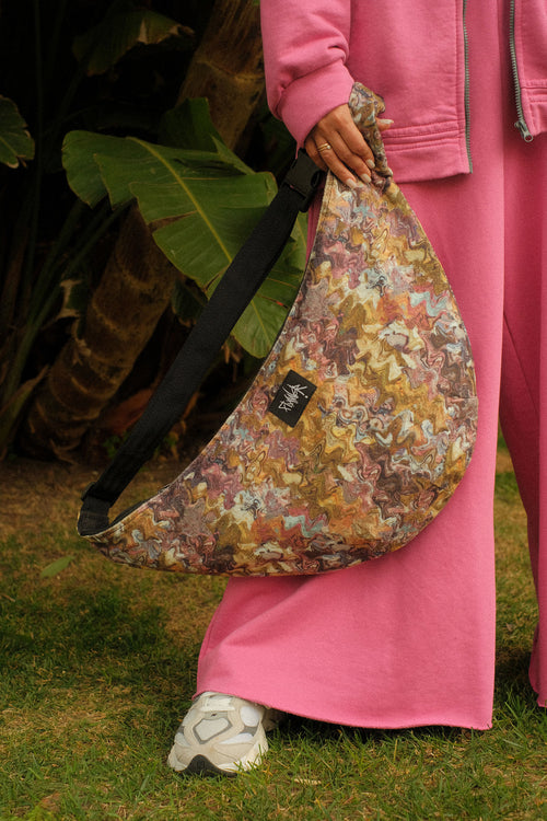 Flaner Bag Abstraction Violet double-sided bag