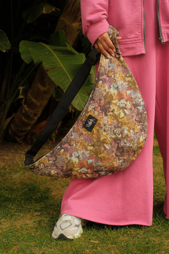 Flaner Bag Abstraction Violet double-sided bag