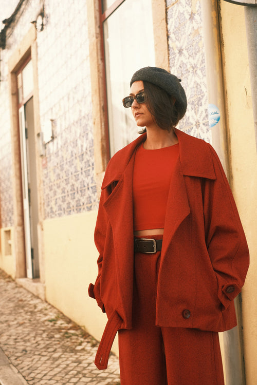 Shortened Rose coat
