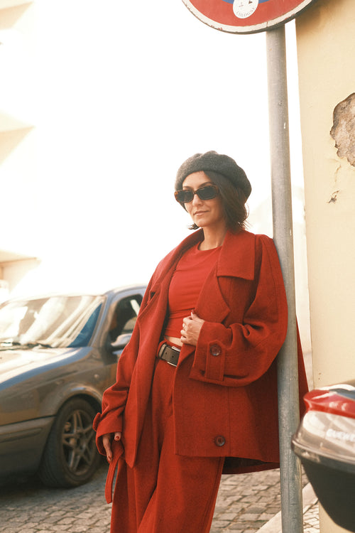 Shortened Rose coat