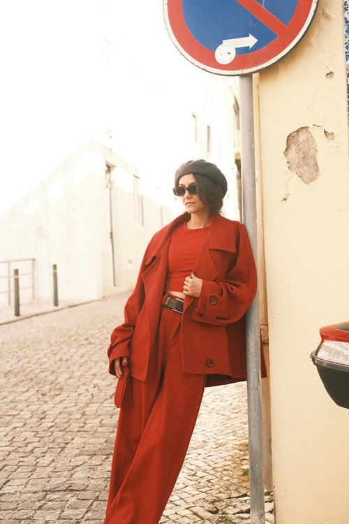 Shortened Rose coat