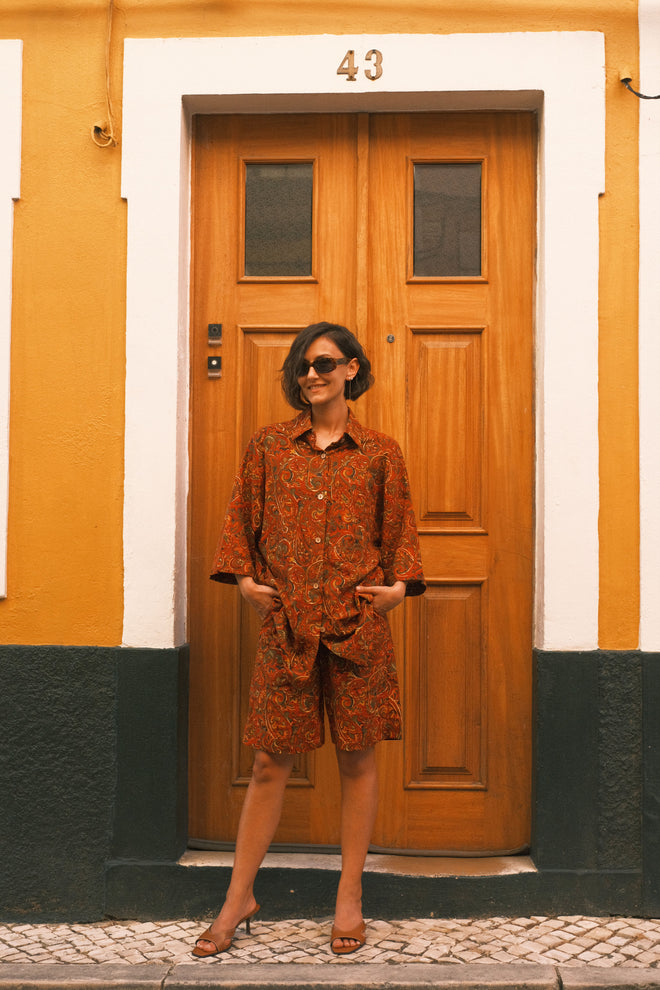 Linen shorts Pistachio