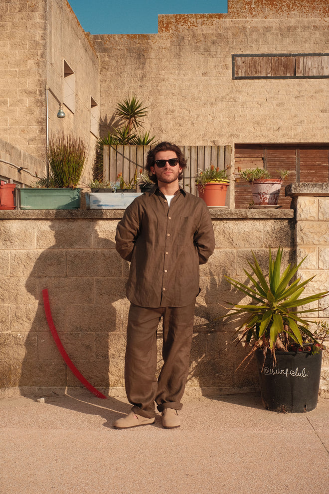 Earth Toned Linen Shirt