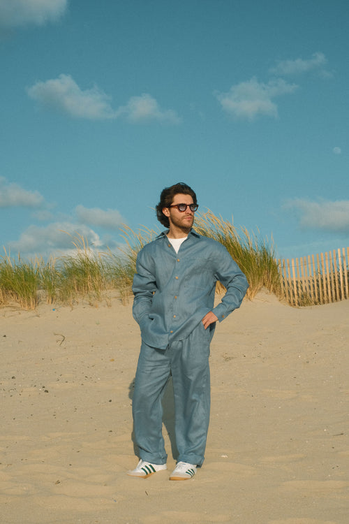 Skywashed linen shirt