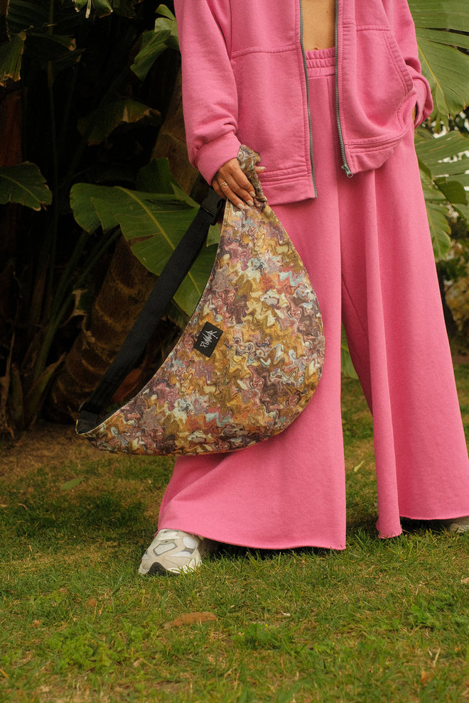 Flaner Bag Abstraction Violet double-sided bag
