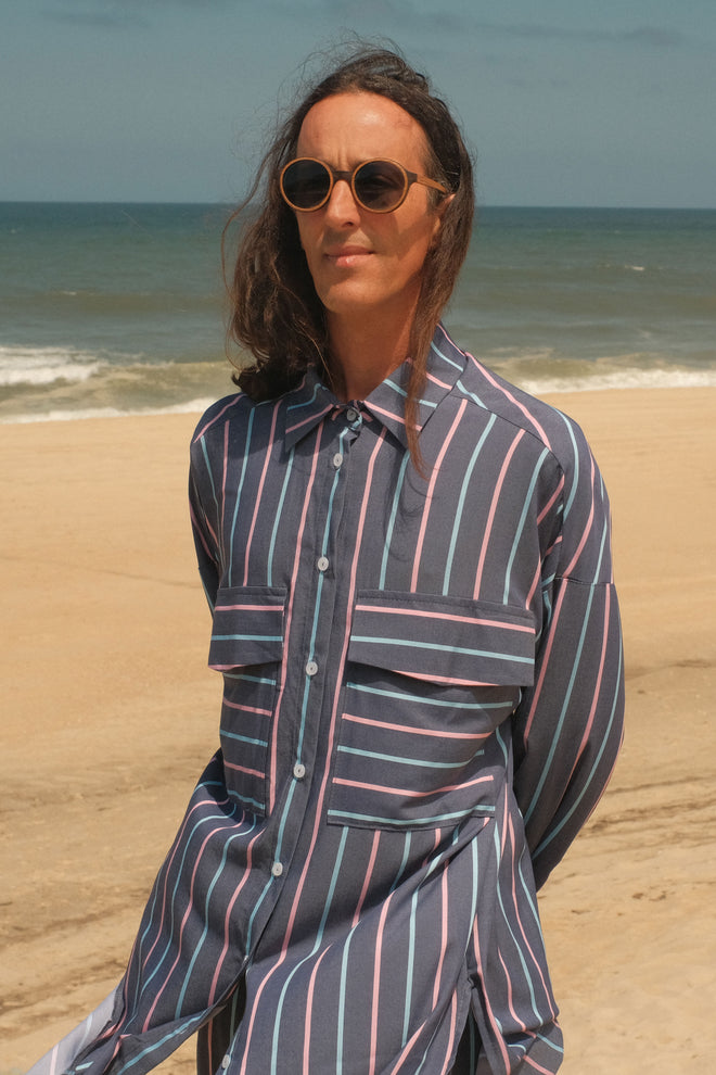 Striped Blue Shirt