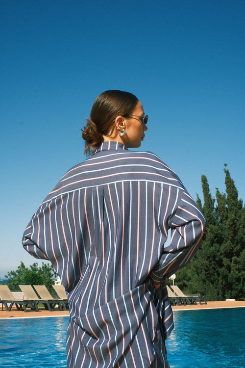Striped Blue Shirt