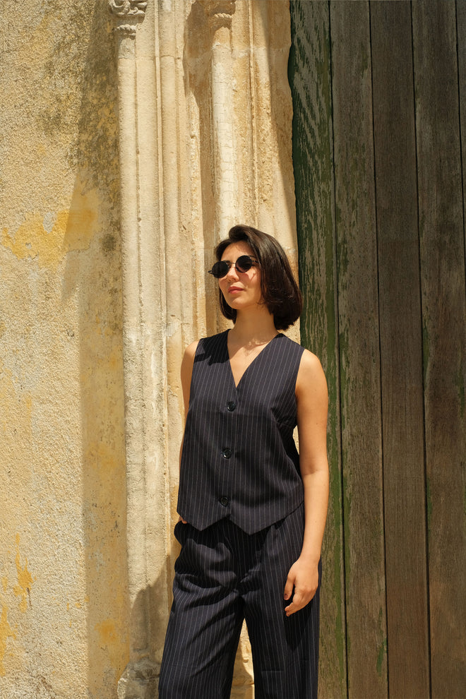 Striped vest