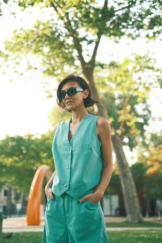 Denim vest Mint