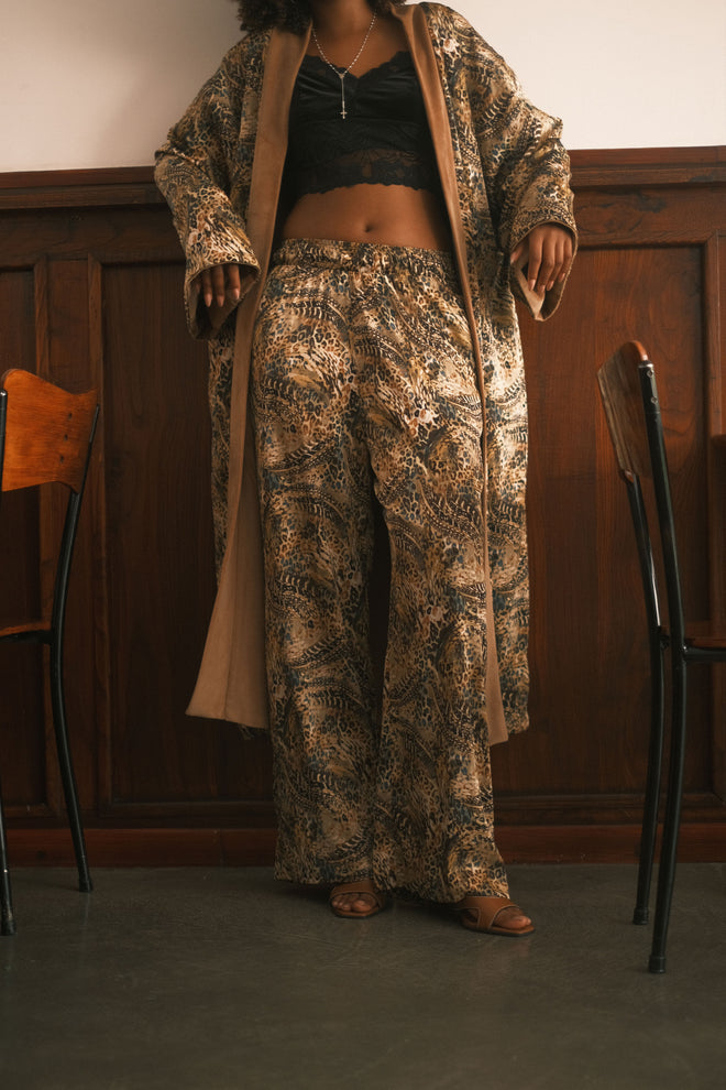 Pheasant silk trousers