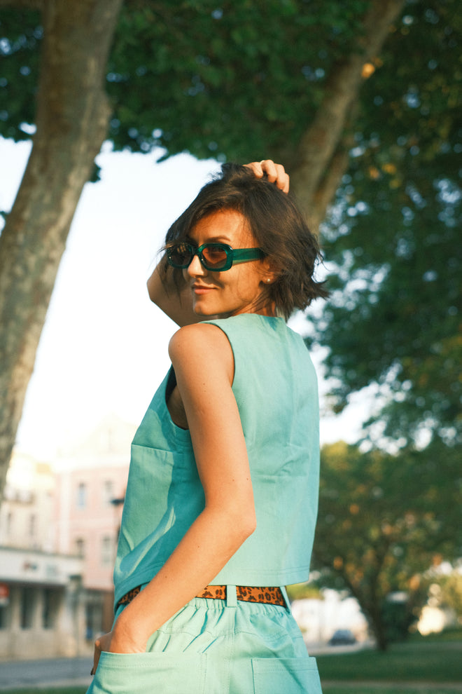 Denim vest Mint