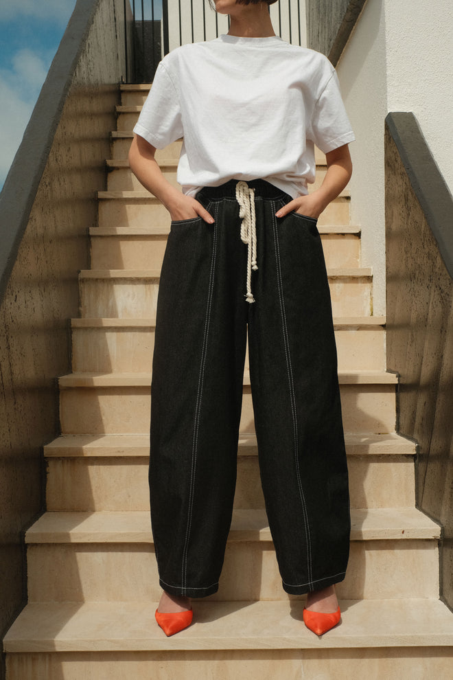 Rope Black Jeans