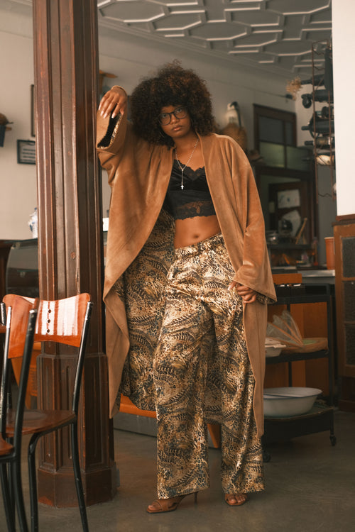 Pheasant silk trousers