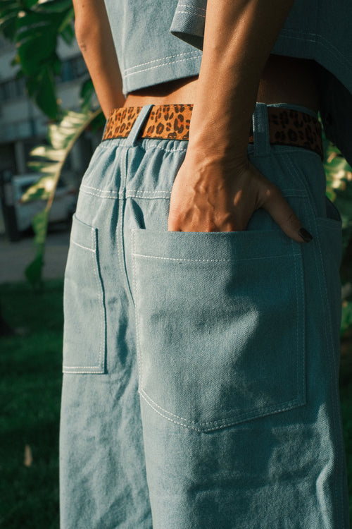 Denim shorts