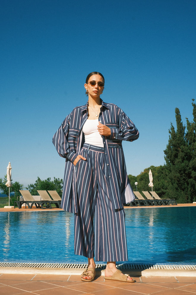 Striped Blue Pants