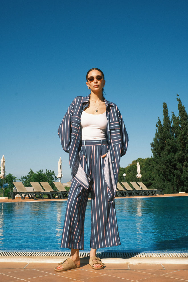 Striped Blue Pants