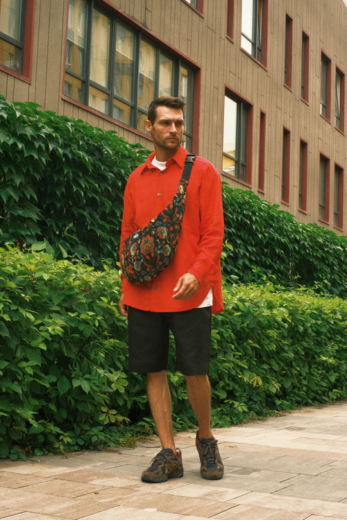 Linen shirt Red