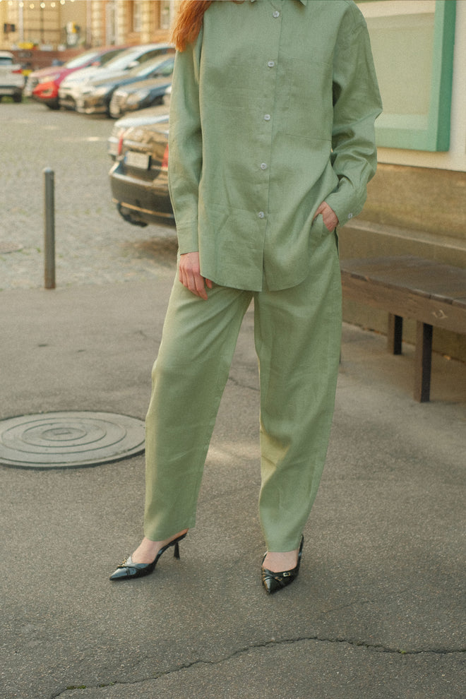 Linen Pants Pistachio