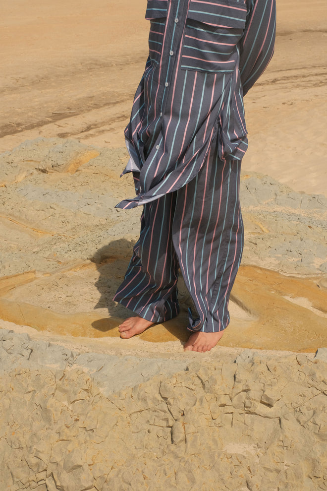 Striped Blue Pants