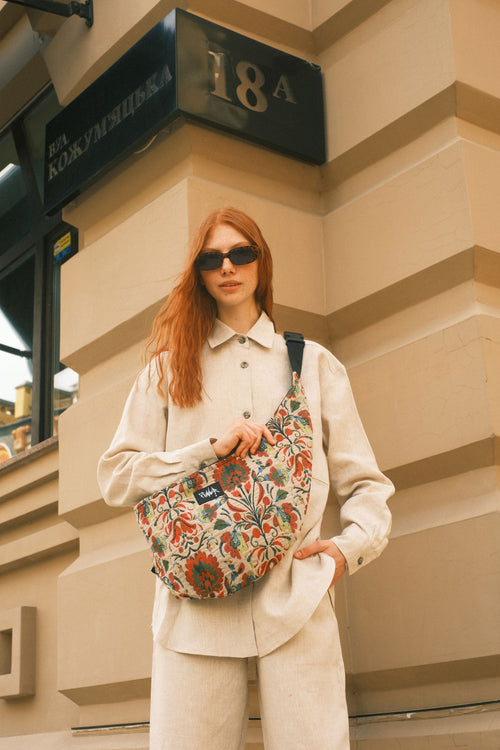Двостороння сумка Flaner Bag Ethno Flowers