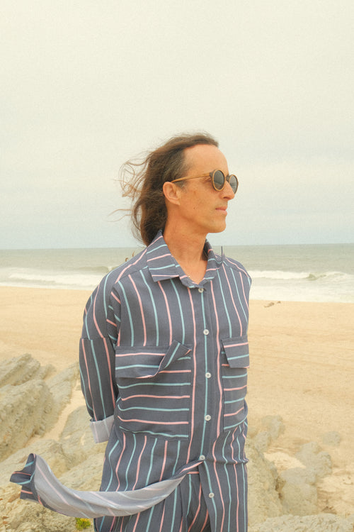 Striped Blue Shirt