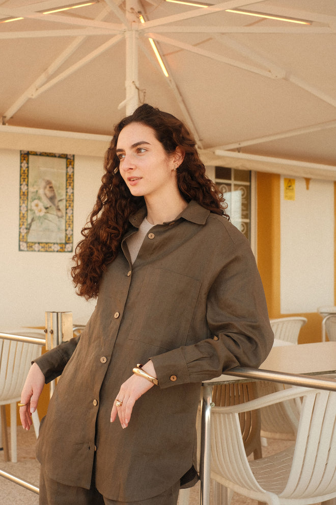 Skywashed linen shirt