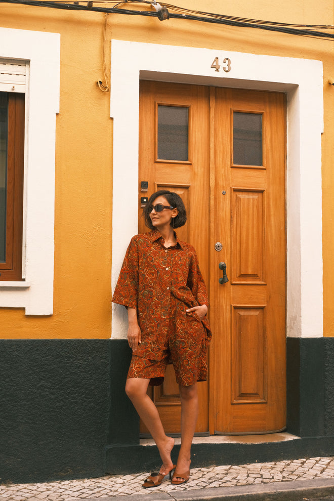Linen shorts Pistachio