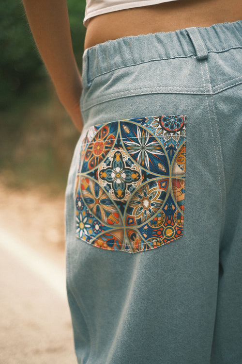 Pattern Jeans