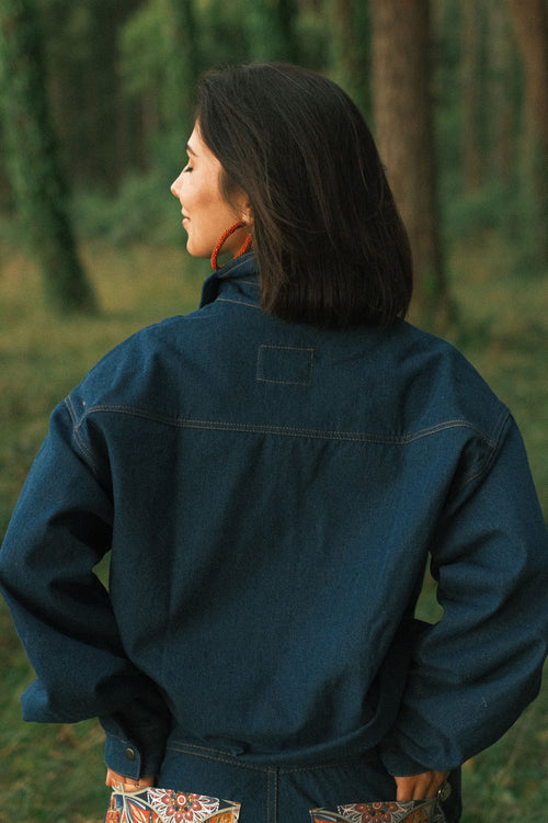 Джинсова сорочка Pattern Dark Blue