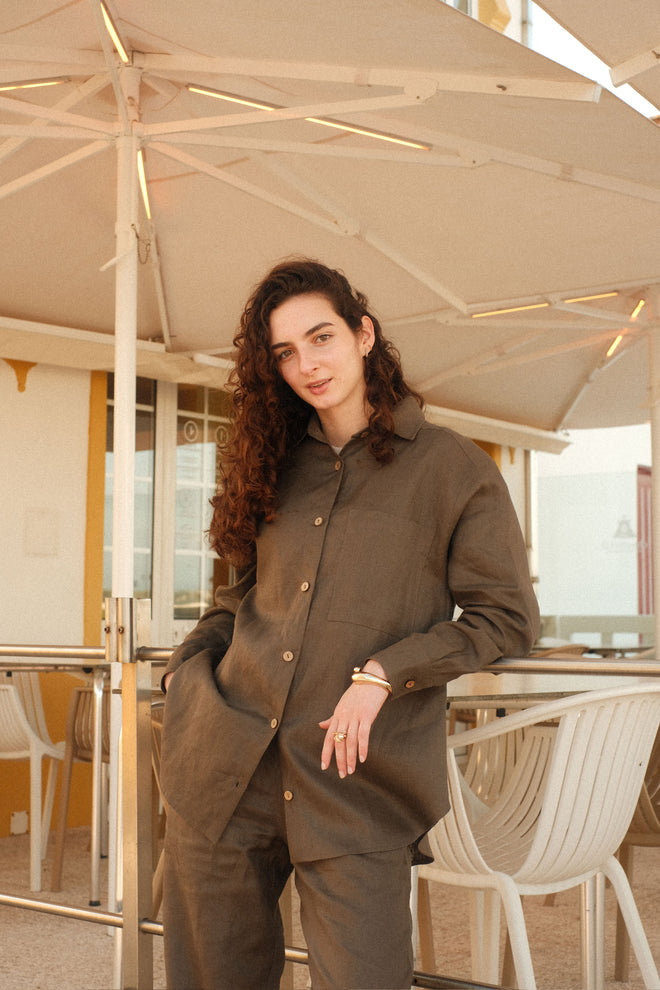 Skywashed linen shirt