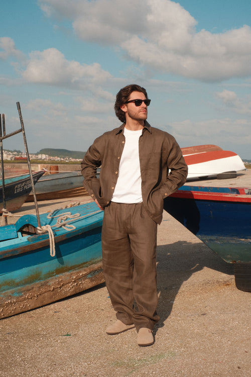 Earth Toned Linen Pants