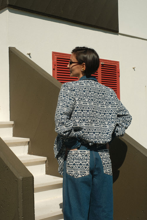 Ethno denim shirt