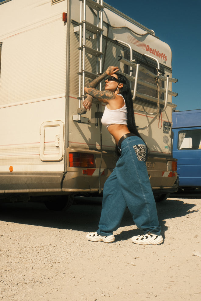 Pattern Jeans