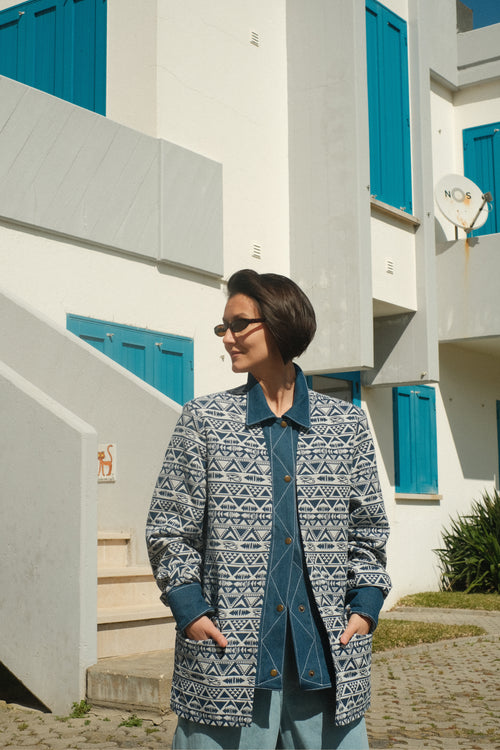Ethno denim shirt