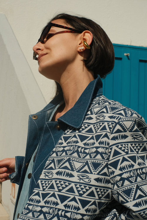 Ethno denim shirt